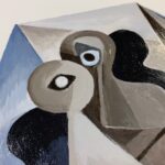Don Shank Instagram - Folded Face - based on a previous drawing from 2015 ..... #painting #face #forsale Pixar
