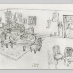 Don Shank Instagram - More designs from Bao. First image was an early drawing to settle on the level of simplicity and style. @domeeshi picked the one on the right. The last image is a map of Ma's entire house where I stitched all the house sets together into one. #bao #baoshortfilm #pixar #pixarbao #pixarbaomovie #baopixar Pixar Animation Studios