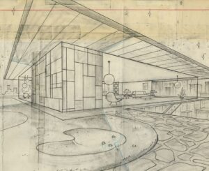 Don Shank Instagram - 1995 - I just found this background drawing I did from a short I made at Hanna-Barbera with @charliejamesbean and @careyyost called "Buy One, Get One Free". Key paintings by @scott.wills Last two images are low res screenshots from the video.