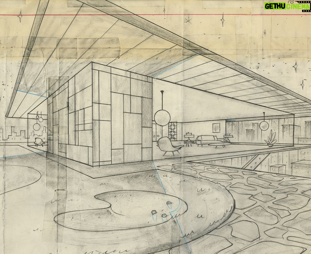Don Shank - 384 Likes - 1995 - I just found this background drawing I did from a short I made at Hanna-Barbera with @charliejamesbean and @careyyost called "Buy One, Get One Free". Key paintings by @scott.wills Last two images are low res screenshots from the video.