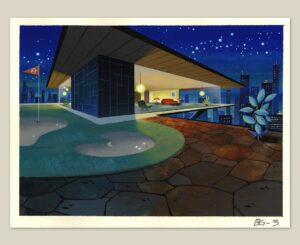 Don Shank Instagram - 1995 - I just found this background drawing I did from a short I made at Hanna-Barbera with @charliejamesbean and @careyyost called "Buy One, Get One Free". Key paintings by @scott.wills Last two images are low res screenshots from the video.
