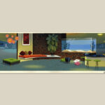 Don Shank Instagram – 1995 – I just found this background drawing I did from a short I made at Hanna-Barbera with @charliejamesbean and @careyyost called “Buy One, Get One Free”. Key paintings by @scott.wills Last two images are low res screenshots from the video.