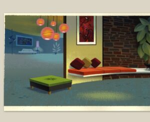 Don Shank Instagram - 1995 - I just found this background drawing I did from a short I made at Hanna-Barbera with @charliejamesbean and @careyyost called "Buy One, Get One Free". Key paintings by @scott.wills Last two images are low res screenshots from the video.