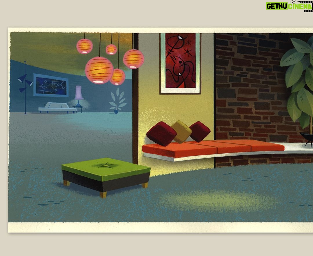 Don Shank - 384 Likes - 1995 - I just found this background drawing I did from a short I made at Hanna-Barbera with @charliejamesbean and @careyyost called "Buy One, Get One Free". Key paintings by @scott.wills Last two images are low res screenshots from the video.