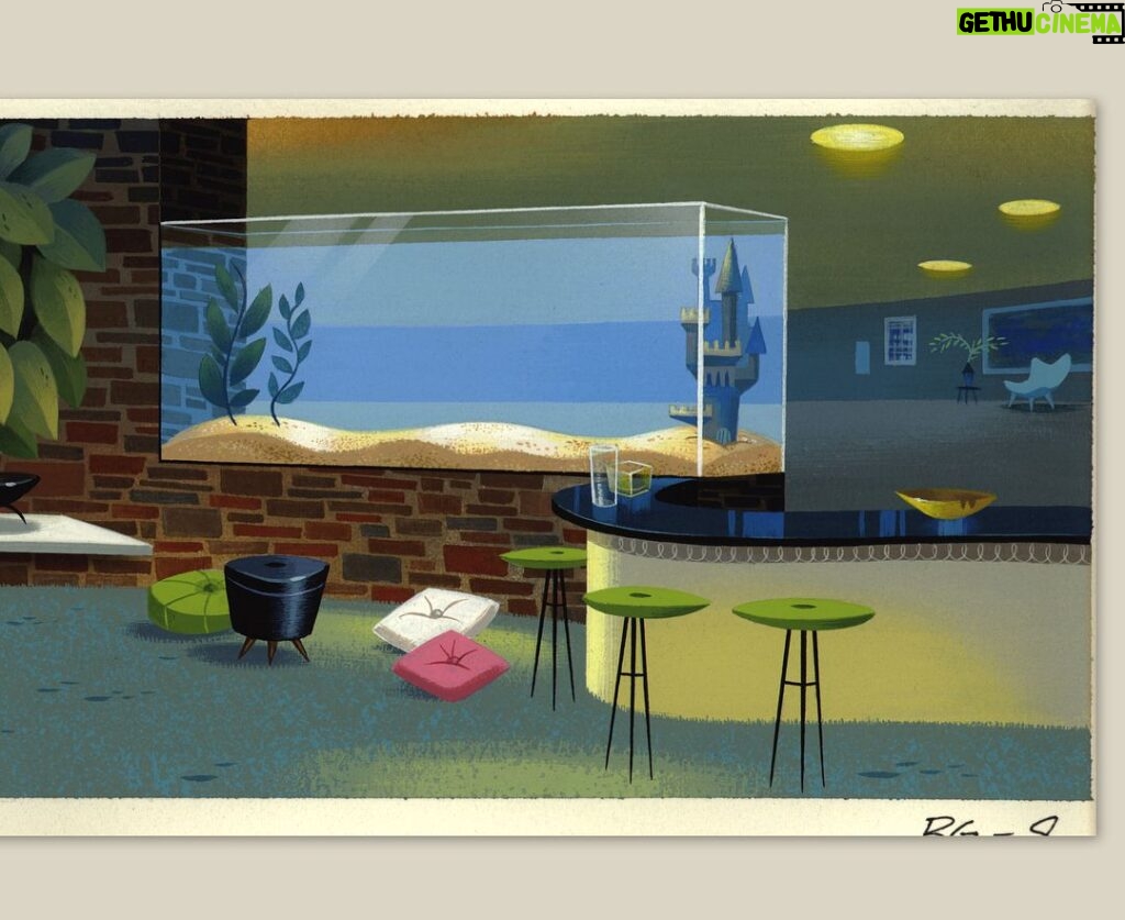 Don Shank Instagram - 1995 - I just found this background drawing I did from a short I made at Hanna-Barbera with @charliejamesbean and @careyyost called "Buy One, Get One Free". Key paintings by @scott.wills Last two images are low res screenshots from the video.