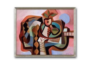 Don Shank Instagram - Another one from Soul. This is one of my favorites. 16 in x 20 in acrylic on canvas. #soul #pixarsoul #analoguepainting #guitar #fruit #abstractpainting