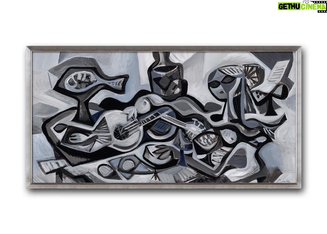Don Shank - 466 Likes - Another painting from #pixarsoul This one did not find a place in the movie but now you can enjoy it here. 18 in x 30 in acrylic on canvas. #pixar #painting #guitar