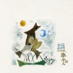 Don Shank Instagram - Family watching the Eiffel Tower at night. #watercolor #tiny #paris #2019 Tour Eiffel