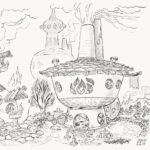 Don Shank Instagram - One of my earliest drawings, a lineup of Fireland homes that was the culmination of a series of sketches that followed how fire characters would build shelter. I started with a “cave-fire-person” and worked up to this. The director @petesohn18 really liked this take and in the end we used one of these as our house for Bernie and Cinder in Fireland. #elemental #pixar #pixarelemental #pixarelementalmovie #animation Pixar