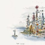 Don Shank Instagram - This was one of my first drawings on Elemental done over 6 years ago. In this version the city was heavily inspired by chemistry sets. We thought a chemistry set would relate to all the elements and be a place where all elements belonged. I hope you were able to get out to see it this weekend! #pixarelemental #pixar #elemental #elementalmovie #elementcity #animation Pixar
