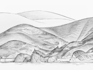 Don Shank Instagram - Portorosso coastline from Luca. #Luca #pixarluca #portorosso #procreate #procreateart