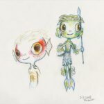 Don Shank Instagram - I don't often draw characters for production work at Pixar but on Luca I briefly weighed in with a few takes. #luca #pixarluca #pixar #seamonster #bowie