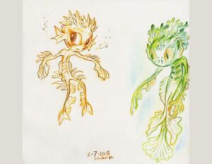 Don Shank Instagram - I don't often draw characters for production work at Pixar but on Luca I briefly weighed in with a few takes. #luca #pixarluca #pixar #seamonster #bowie