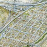 Don Shank Instagram - From my time on Onward. Frogtown in Los Angeles provided a lot of inspiration for Mushroomton. This is an overview where I basically turned Frogtown into mushrooms and added some extras. The commercial street is based on part of Grand Ave in Oakland. That's supposed to be some dwarf mine apartments in the mountain in the lower corner. I had so much fun working on this movie. #Onward #Pixar #animation