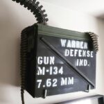 Donavon Warren Instagram - Just because it's a toy... Doesn't me you can play with it inside the house! #warrenindustries #oldpainless #minigun #gatlinggun #predatormovie #terminator2