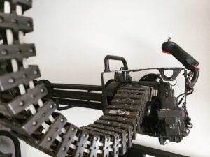 Donavon Warren Instagram - Just because it's a toy... Doesn't me you can play with it inside the house!

#warrenindustries #oldpainless #minigun #gatlinggun #predatormovie #terminator2