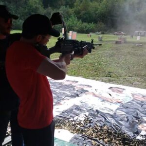 Donavon Warren Instagram - Getting ready for @vampireapocalypsemovie at the final Kentucky machine gun shoot a few weeks ago.

#saftey #gun #guns #a #glock #machinegun #gunsofinstagram #pistol #shooting #tactical #gunsdaily #ar #firearms #rifle #military #airsoft #mm #weapons #propgun #ndamendment #army #gunporn #edc #weapon #ak #n #weaponsdaily #249saw