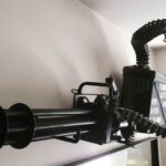 Donavon Warren Instagram - Just because it's a toy... Doesn't me you can play with it inside the house! #warrenindustries #oldpainless #minigun #gatlinggun #predatormovie #terminator2