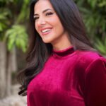 Donia Samir Ghanem Instagram - Red velvet is not only a cake 🤣 Make up @fatmabahgat Hairdresser @rizkhairstudio Earrings @aliakhafaga