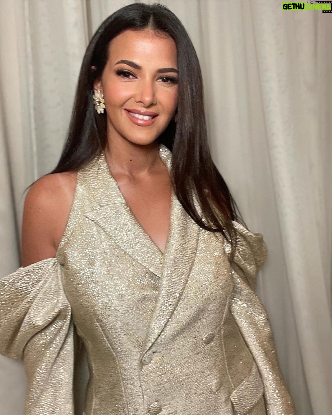 Donia Samir Ghanem Instagram - من تكريم @cairodramafestival Thanx 4 glamming me up ❤️@ayaabdelhamid Thanx 4 my hairstyle @haithamdahab00