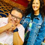 Donia Samir Ghanem Instagram – مع أستاذ خالد جلال عاشق المسرح 🌹🌹