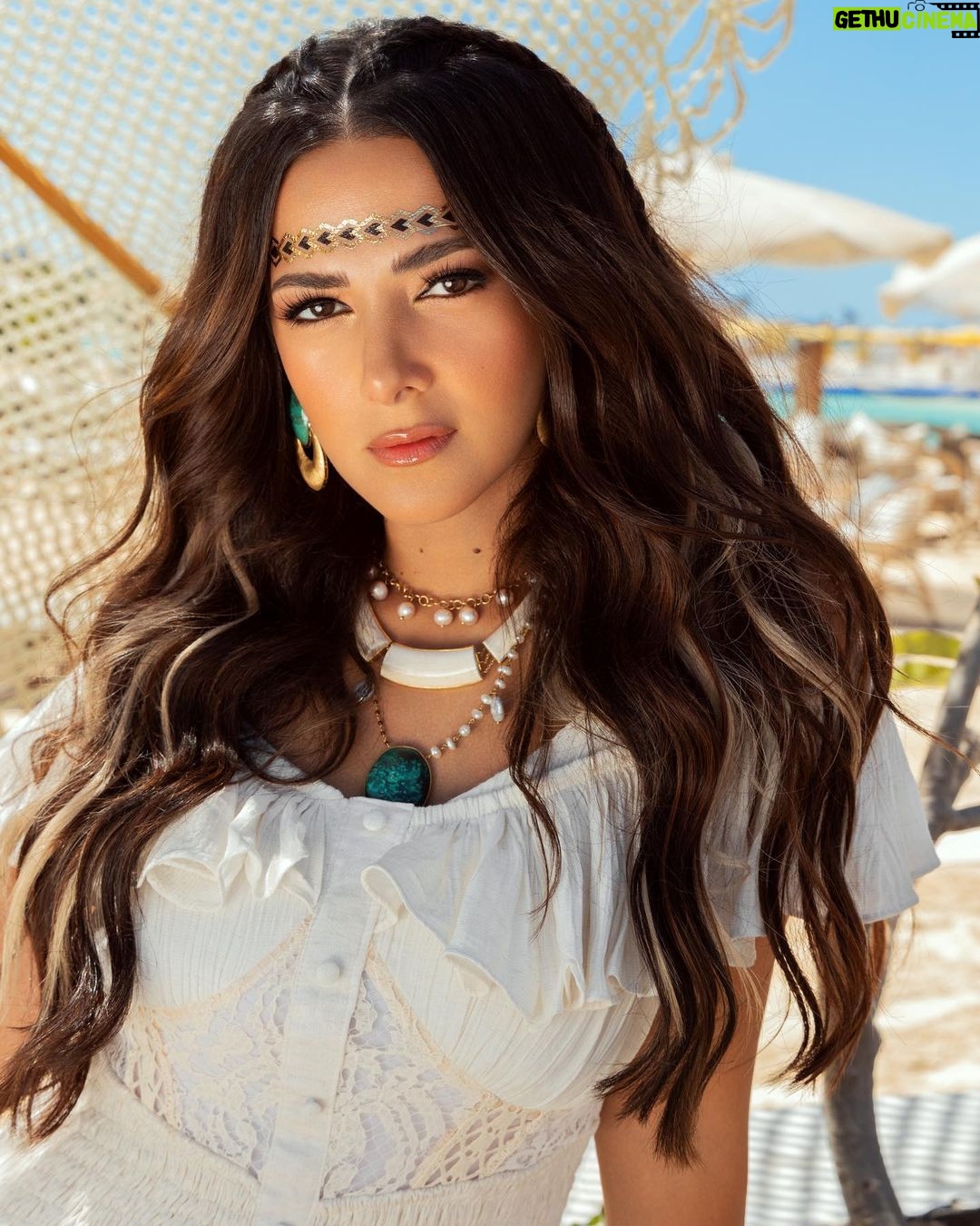 Donia Samir Ghanem Instagram - Keep ur face to the sunshine ☀️🌞 Stylist @marwaabdelsamie Photography @bilohussein Makeup @dinaragheb Hair @ahmed__mounir Dress @atelier_delile Jewelry @mahmoudelsirganyjoailliers Special thanks @brnibrahim @j.consultancyeg Location @le.sidi Le Sidi Boutique Hotel & Restaurant