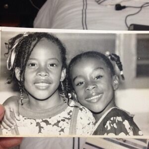 Donisha Rita Claire Prendergast Instagram - @mazzaantoinette this is still one of my fav pics of us @rheaprendergast found digging through the archives lol. It was taken here in Ghana over 20 years ago. 🇬🇭📸🙃 I’m remembering our days as background dancers for Ziggy Marley and the Melody Makers lol. We had the flyest moves lol. Some of the best days 🙏🏾 We celebrate your beautiful light on your Earthday and beyond. Thank you for your sacrifice and gentle insight, and the glue that you are for Nana and our family. Love you Aunty Ser 💜🌺🙏🏾 #ChildrenOfReggae #FavouriteAunty #Special #Familyvibes #Earthday #Serita #RoyalRita #Legacy