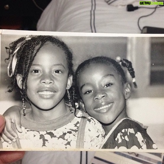 Donisha Rita Claire Prendergast Instagram - @mazzaantoinette this is still one of my fav pics of us @rheaprendergast found digging through the archives lol. It was taken here in Ghana over 20 years ago. 🇬🇭📸🙃 I’m remembering our days as background dancers for Ziggy Marley and the Melody Makers lol. We had the flyest moves lol. Some of the best days 🙏🏾 We celebrate your beautiful light on your Earthday and beyond. Thank you for your sacrifice and gentle insight, and the glue that you are for Nana and our family. Love you Aunty Ser 💜🌺🙏🏾 #ChildrenOfReggae #FavouriteAunty #Special #Familyvibes #Earthday #Serita #RoyalRita #Legacy Accra, Ghana