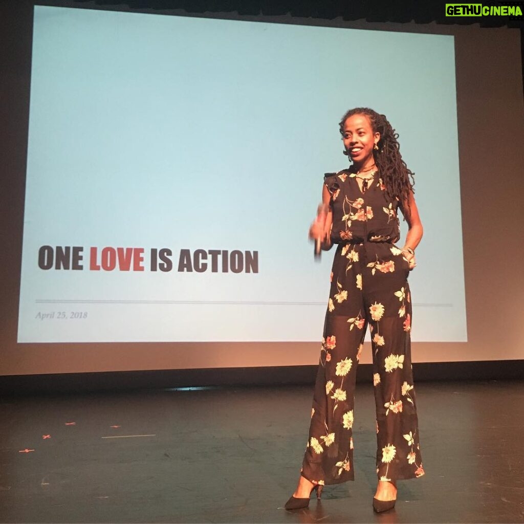 Donisha Rita Claire Prendergast Instagram - Different stage, same message. Our existence today, means so much for tomorrow. We are greater than they wanted us to believe. 💜 #belove #iexisteverywhere #oneloveisaction #getactive Wingate University