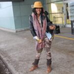Donisha Rita Claire Prendergast Instagram - Someone asked me recently about my fashion and stylistic sensibilities 🤓. I love fashion, and how rebellious we can be with it. So my senses say, wear exactly how you feel. For the creative mind, that may mean a combustion of bubbling ideas, observations and revelations represented by colours and patterns that don’t match, but all make sense to the I that sees and knows without an explanation. Every garment worn by the wearer is a part of a story, and the storyteller... who is presently writing. Shout out to all the closets that came together to make this outfit possible. Still trodding Earth with style and sensible responsibility.💜😎🙏🏾 @officialritamarley @culturecorners @cedellamarley #cho #raggamuffin #befree #easyskankin #rightyourstory