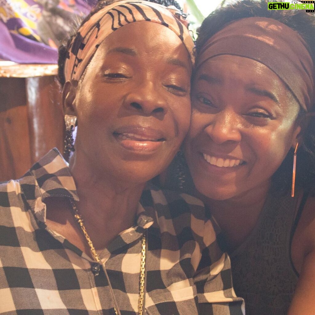 Donisha Rita Claire Prendergast Instagram - Reminder to self: ‘We come from Trench Town’. I chose them. In a time before, we chose each other. My Nana and my Mama. A sweet, sweet melody. Rita and Sharon, I am your legacy. How truly blessed I am to have such women of grace and virtue in my life. I am because you are. And you are, so I am. Truly Thankful for all you have prepared me to be. You are so beautiful, I Love You. I Love You. 💜🌺#familyvibes #strongertogether #motherdaughter #firstborn #legacy #blackwoman #lioness