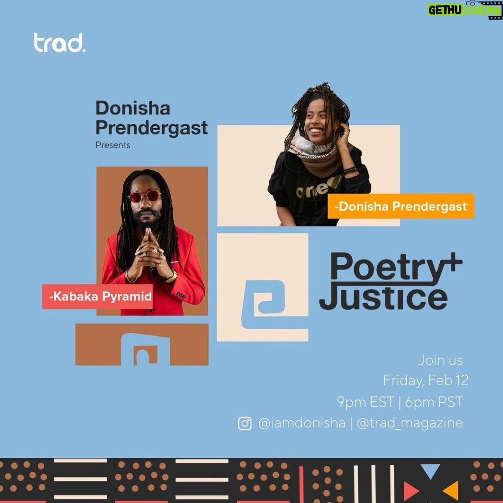 Donisha Rita Claire Prendergast Instagram - I’m excited to announce my newest project entitled Poetry & Justice. An insta-live series, in collaboration with TRAD magazine, where I interview a few of my favourite artists and thinkers. We get to spend a little time and learn about them through the literary knowledge they are consuming, the poetry of their journey, and their personal philosophies around Justice, some of which they speak about in their Art. Our first guest will be the lyrical innovator, Kabaka Pyramid. Swipe to see some of his thoughts. Follow @trad_magazine for more details and check out their works! Click link in bio to register on eventbrite. It’s gonna be a vibe. See you next week Friday the 12th, on my instalive feed at 9pm Eastern Standard time. 😊 #poetryandjustice #reggaemusic #rastafaricreatives #africandiaspora #rightyourstory #africaunite