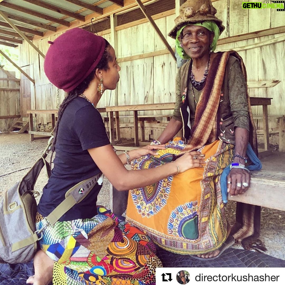 Donisha Rita Claire Prendergast - 2.3K Likes - Reminder to self: Bended at the feet of our elders is where our stories lay, waiting to be heard. Our stories, the ONE that has been buried under generations of blood, sweat and tears of defiance. Our stories, the ONE that will not allow us to sleep quietly, so we must find a way to let them breathe. Our stories, the symphonies and sole soliloquy of sacrifice and spirit that seep through our skin and settle on our souls. Our story, the plural made singular and singular plural. Not single, or the same, but still ONE. OUR Story. Take the time to listen.
Mama G is an indigenous woman and leader living in todayβs society, who continues the fight to preserve our right to soveriegnity. I Give Thanks for these moments of Grace and Guidance. Seek out your Elders, Love them and Listen to them. #documentourelders #rightourstory #africandiaspora #maroons #rastafari #healingofallnations #oneisapluralnumber #buildcomeunity πΈ: @directorkushasher
On Location in Charles Town Maroon Village for Beat Nation Jamaica Docu-Series. #comingsoon
