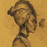 Donisha Rita Claire Prendergast Instagram - “There is a story, of a Butterfly who created a hurricance with the wind beneath her wings... “ You are the Butterfly. 16x20 Graphite on Parchment paper. Limited Prints available. Purple Heart Exhibition July 13,2019 5pm-9pm 142 Cawthra Ave, Toronto. Poet & Art by @komiolaf Online auction happening now. Click link in bio to bid 💜 #afrofuturism #art #iexisteverywhere #purpleheartexhibition