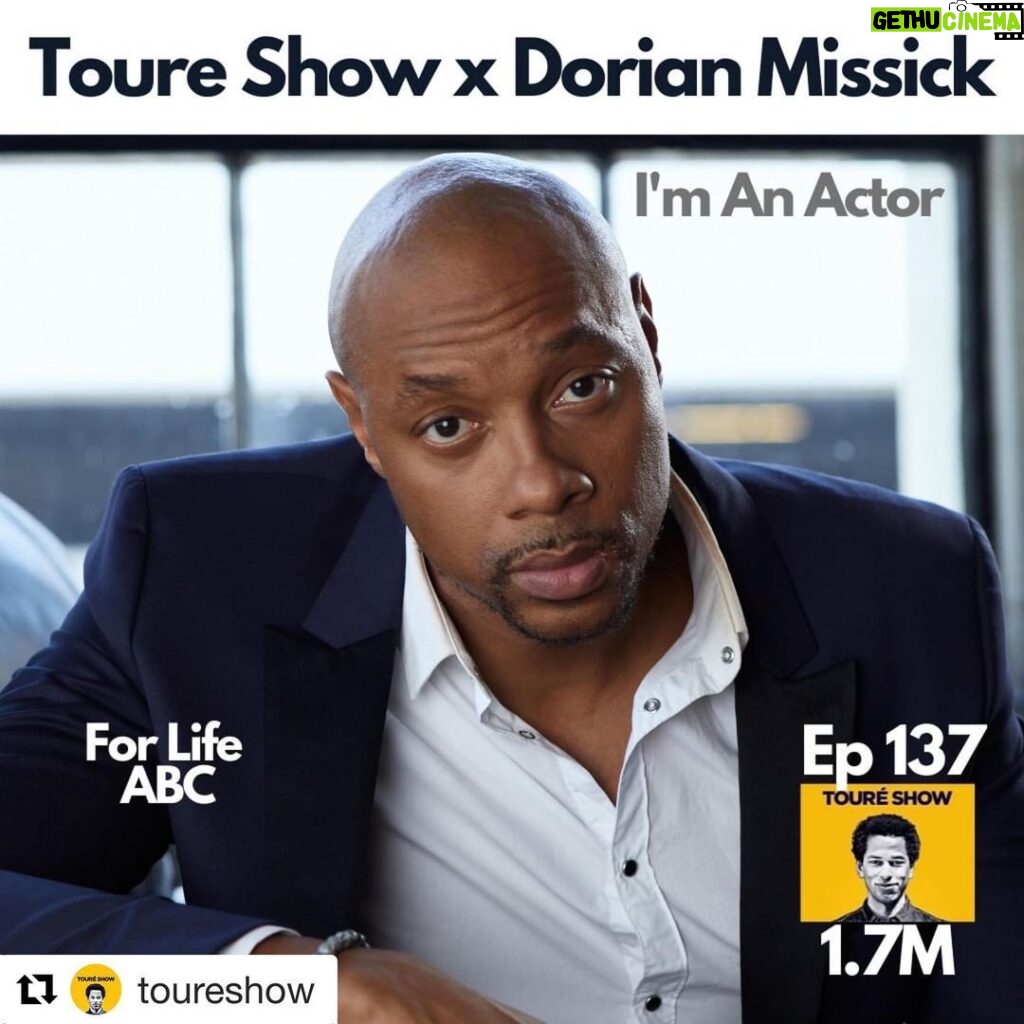 Dorian Missick Instagram - I had a great conversation with this brother that I have admired for quite some time. @toureshow #Repost @toureshow with @get_repost ・・・ Toure Show x Dorian Missick “I’m An Actor.” @dorianmissick is one of the stars of @forlifeabc and he’s been honing his craft for years. He talks about For Life, acting, creativity, how to survive the biz and how to act with your wife. She's Simone Missick who plays Misty Knight on Luke Cage and he says they're both acting nerds so she's his biggest critic and biggest supporter. Link in bio.⠀⠀⠀⠀⠀⠀⠀⠀⠀ ⠀⠀⠀⠀⠀⠀⠀⠀⠀ #forlife #acting #blackactor #dorianmissick #toure #toureshow #dopeblackpods #hollywood #blackhollywood #actor #actors Los Angeles, California