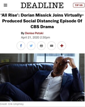 Dorian Missick Instagram - What a blessing to be in @deadline with my wife @simonemissick God is awesome! Jumping on wifey’s show for the finale. @allrisecbs #DjTailwindTurner #ForLife