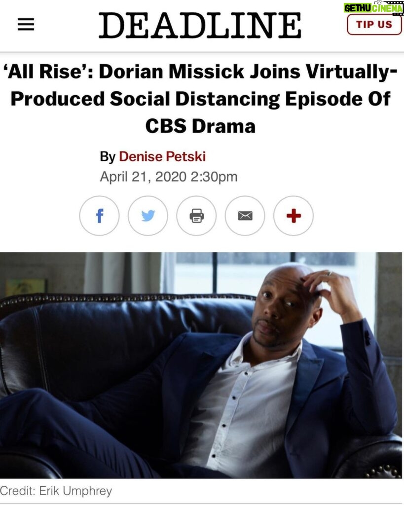 Dorian Missick Instagram - What a blessing to be in @deadline with my wife @simonemissick God is awesome! Jumping on wifey’s show for the finale. @allrisecbs #DjTailwindTurner #ForLife Los Angeles, California