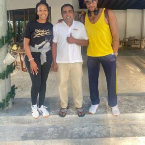 Dorian Missick Instagram - The • Missicks •in• #Maldives #christmas2019 @anantaraveli #WeLookLikeWeCanSing #WeCannot #HummingGameStrongTho