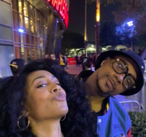 Dorian Missick Instagram - Date Night. Good win Lakers✊🏾. #SometimesWeLeaveTheHouse #TheMissicks