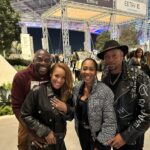 Dorian Missick Instagram - When me and @omarjdorsey were 19, we did a play and were so poor that I passed out from hunger at a rehearsal (tech week can be tough😂). To be living the life we are now with the women we love hits different. Good times with the people I love. @tonytonitoneofficial #ItFeelsGood #BlackLove #ItsJustDifferent #MyVocalsBePoppin😂 jacket by: @artdojointernational