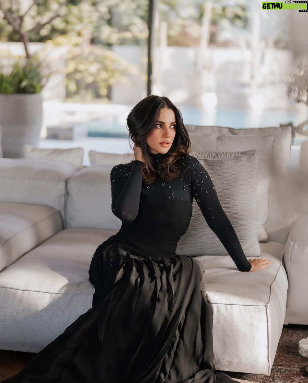 Dorra Instagram - 🖤 I am not what happened to me, I am what I choose to become. Wearing #fendi #totallook @fendi Stylist @youmnamoustafa Makeup @monagamalofficial Hairstyle @chezrichard 📸 @karimmedhat #home 🏠 Cairo, Egypt