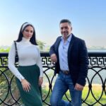 Dorra Instagram - من كواليس مسلسل #الذنب قريبا مع @hanisalama نادية و دكتور سليمان #درة #هاني_سلامة