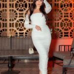 Dorra Instagram - 🤍🤍 My look last night for the private dinner with amazing ladies Dress @alexperryofficial Styled by @youmnamoustafa 🤍 #DorraZarrouk Cairo, Egypt
