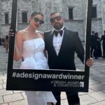 Dorra Instagram - I was so proud to share with you this great moment habibi and so happy for your success. Congratulations for the #adesignaward 🥈👏 Success is the result of hard work and learning from failure. You really deserve it 💪 @hanysaad.hs ♥️ #architect #interiordesign Wearing @valentino @laithmaalouf_official Lake Como, Italy