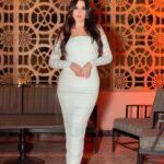Dorra Instagram - 🤍🤍 My look last night for the private dinner with amazing ladies Dress @alexperryofficial Styled by @youmnamoustafa 🤍 #DorraZarrouk Cairo, Egypt