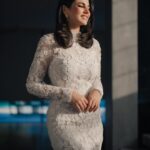 Dorra Instagram - And if today, all you did was hold yourself together, I am proud of you. 🤍 Dress @carolinaherrera Stylist @mohamedashraff Earrings @givenchy 📸 @karimmedhat Makeup @monagamalofficial