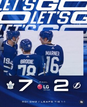 Doug Gilmour Instagram - Series tied 1-1 Let’s Go!!