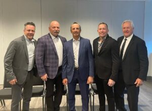 Doug Gilmour Instagram - We’re having a blast in Halifax at The Canadian Progress Club’s Sports Celebrity Dinner! @georgesstpierre @wendelclark17 @gcarbo21 Darryl Sittler always love our time on the East Coast. 

#kingsmeadows #friends #halifax #eastcoast #canada