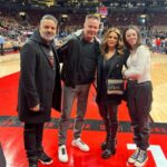 Doug Gilmour Instagram - Shout out to my good friends @navbhatiasuperfan and @rinkdiddy for letting @_victoriagilmour sit courtside for the Raps warmup last week! #raptors #raps #basketball #scotiabankarena