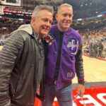 Doug Gilmour Instagram - Shout out to my good friends @navbhatiasuperfan and @rinkdiddy for letting @_victoriagilmour sit courtside for the Raps warmup last week! #raptors #raps #basketball #scotiabankarena